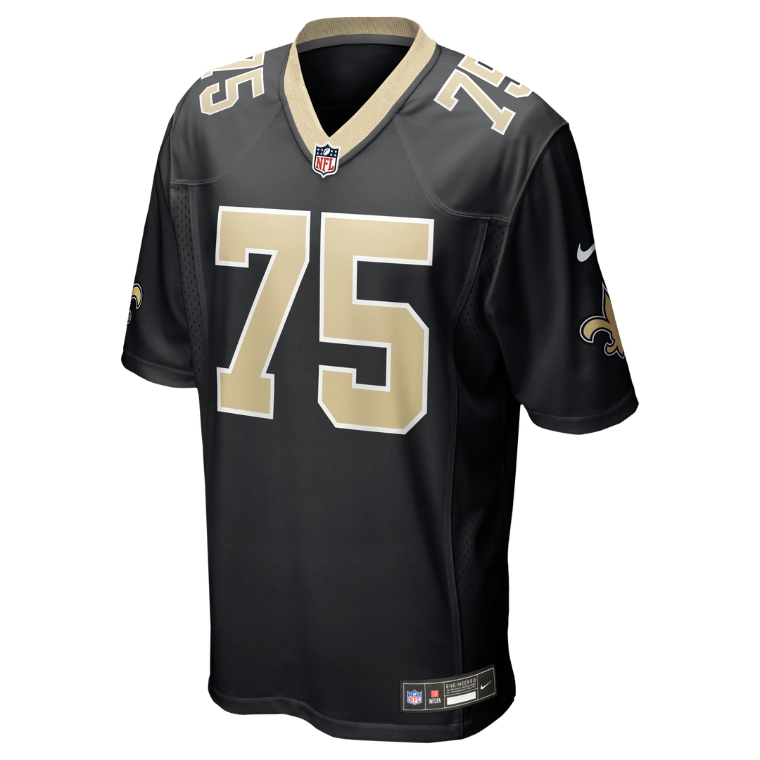 New Orleans Saints Taliese Fuaga Black Game Jersey | NFL Football Jersey