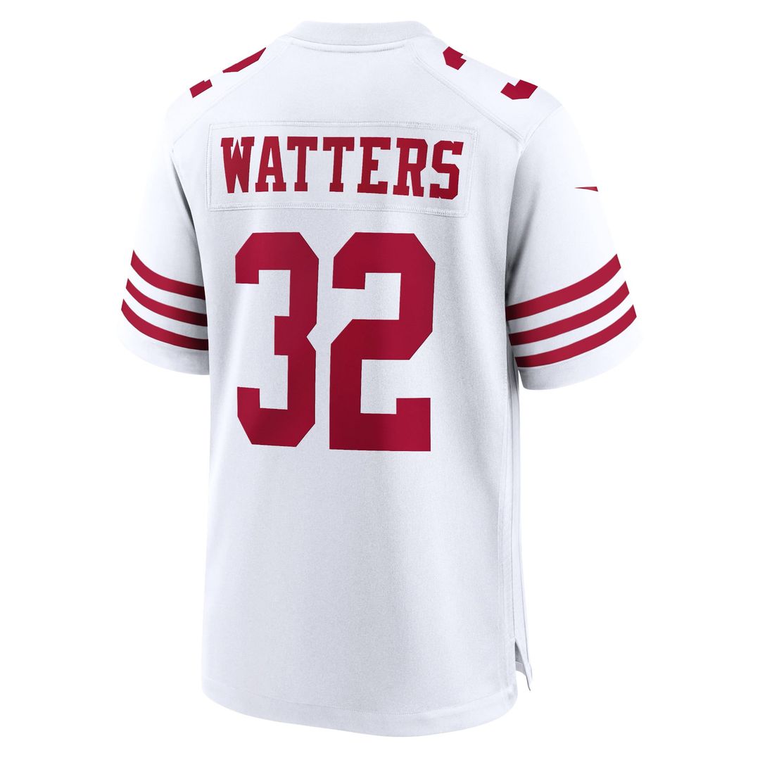 San Francisco 49ers Ricky Watters White Retired Player Game Jersey | NFL Football Jersey
