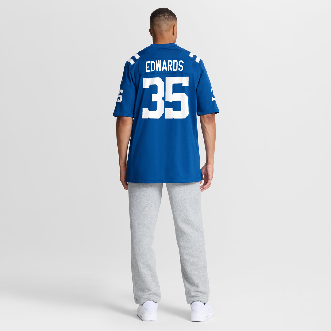 Indianapolis Colts Johnathan Edwards Royal Team Game Jersey | NFL Football Jersey