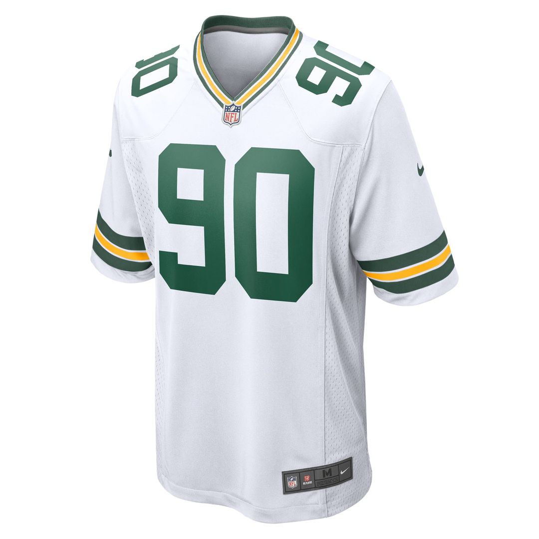 Green Bay Packers Lukas Van Ness White Game Jersey | NFL Football Jersey
