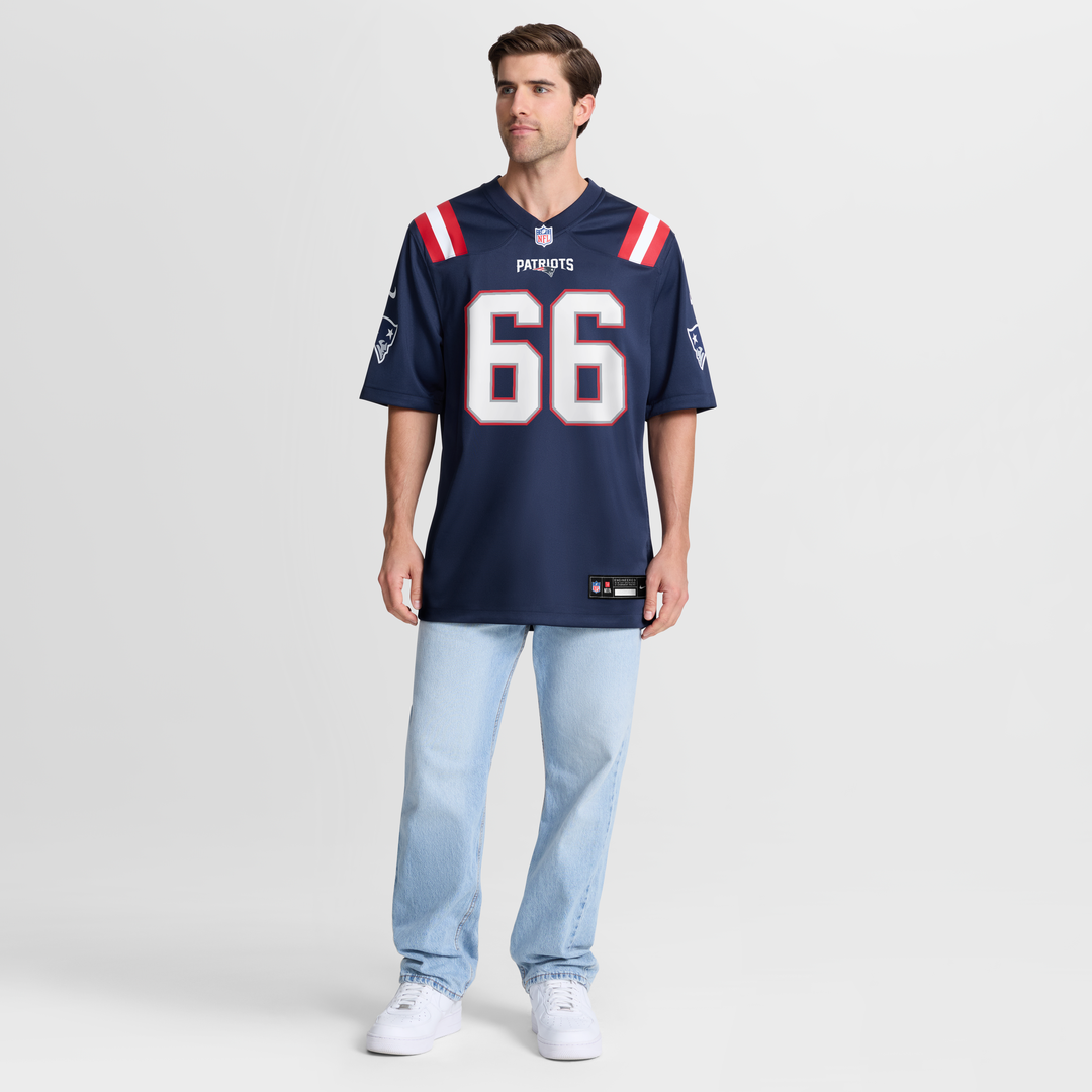 New England Patriots Will Campbell Navy Team Game Jersey | NFL Football Jersey