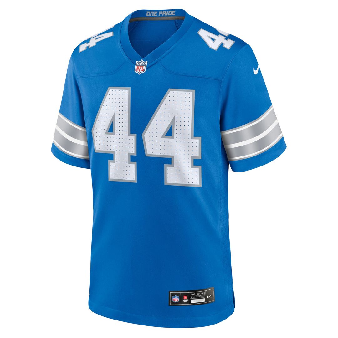 Detroit Lions Malcolm Rodriguez Blue Game Jersey | NFL Football Jersey
