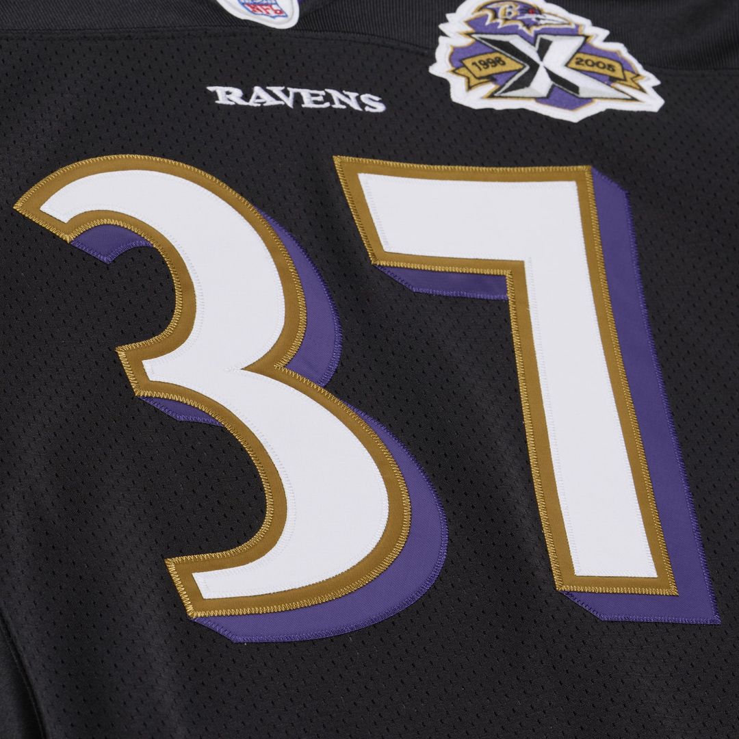 Baltimore Ravens Deion Sanders Black 2005 Authentic Throwback Jersey | NFL Football Jersey