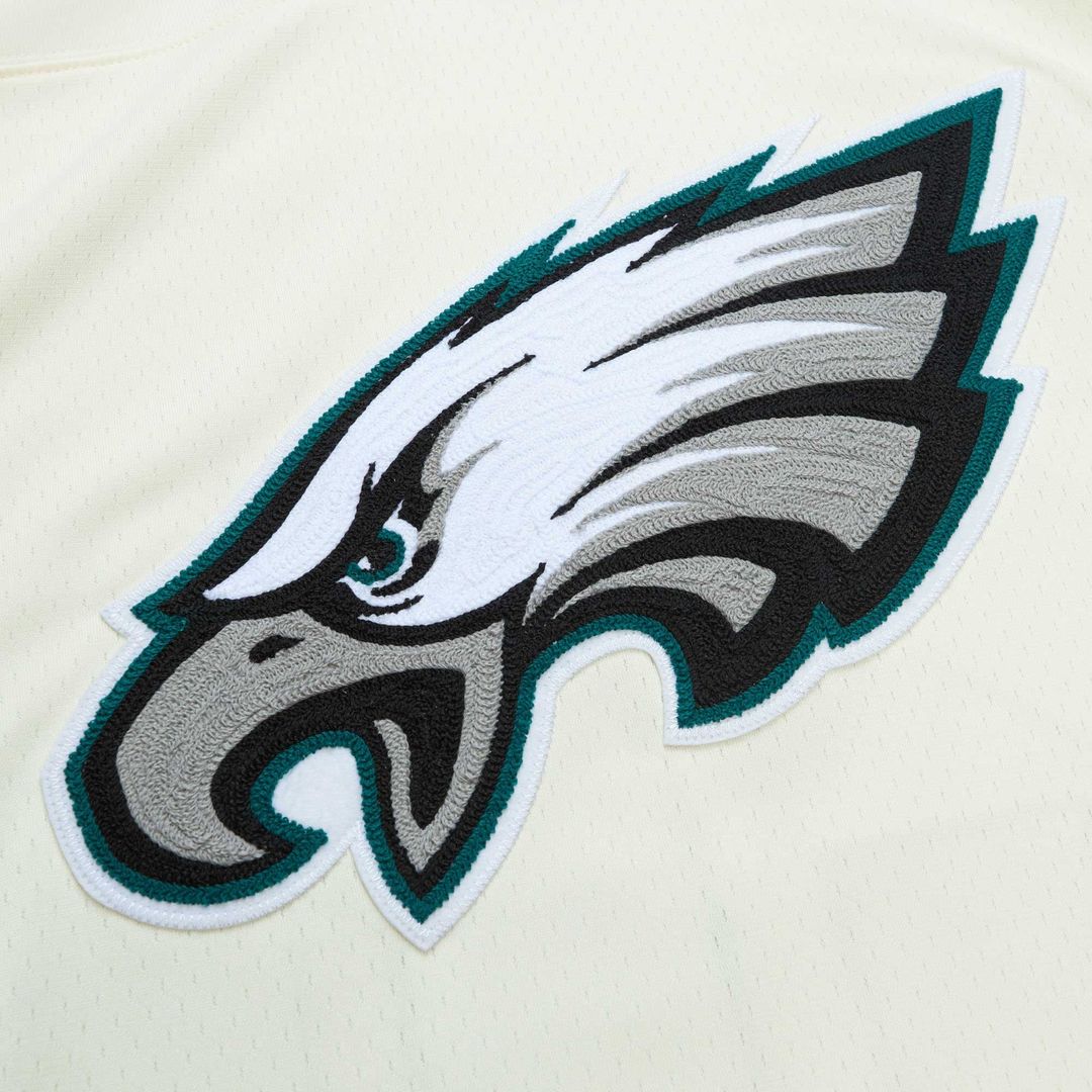 Philadelphia Eagles Brian Dawkins Cream Chainstitch Legacy Jersey | NFL Football Jersey