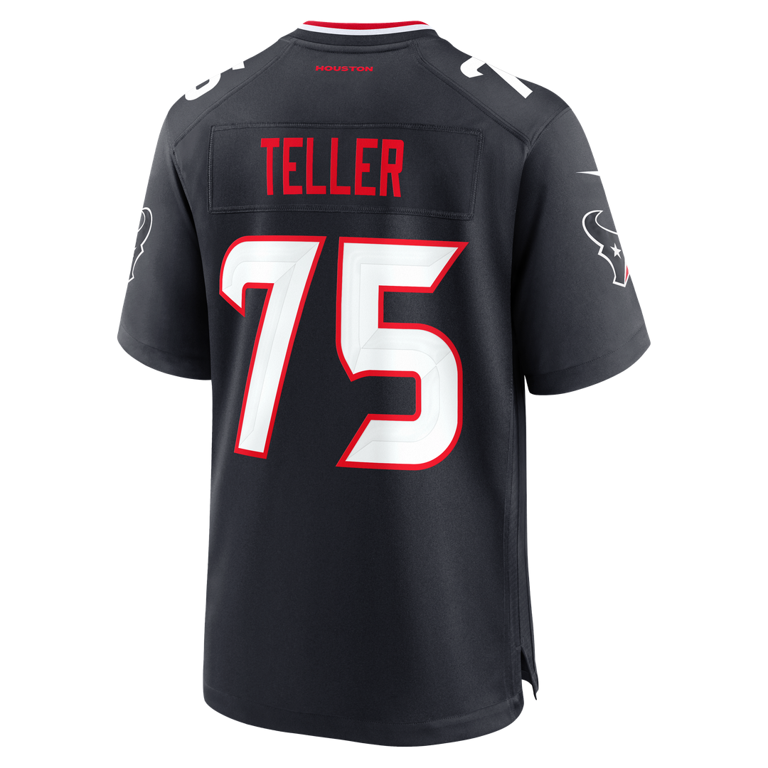 Houston Texans Wyatt Teller Navy Team Game Jersey | NFL Football Jersey