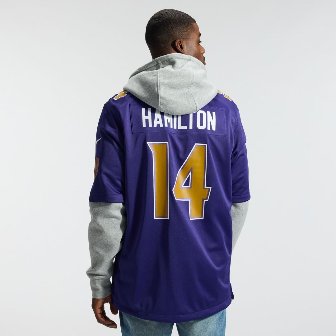 Baltimore Ravens Kyle Hamilton Purple Alternate Game Jersey | NFL Football Jersey