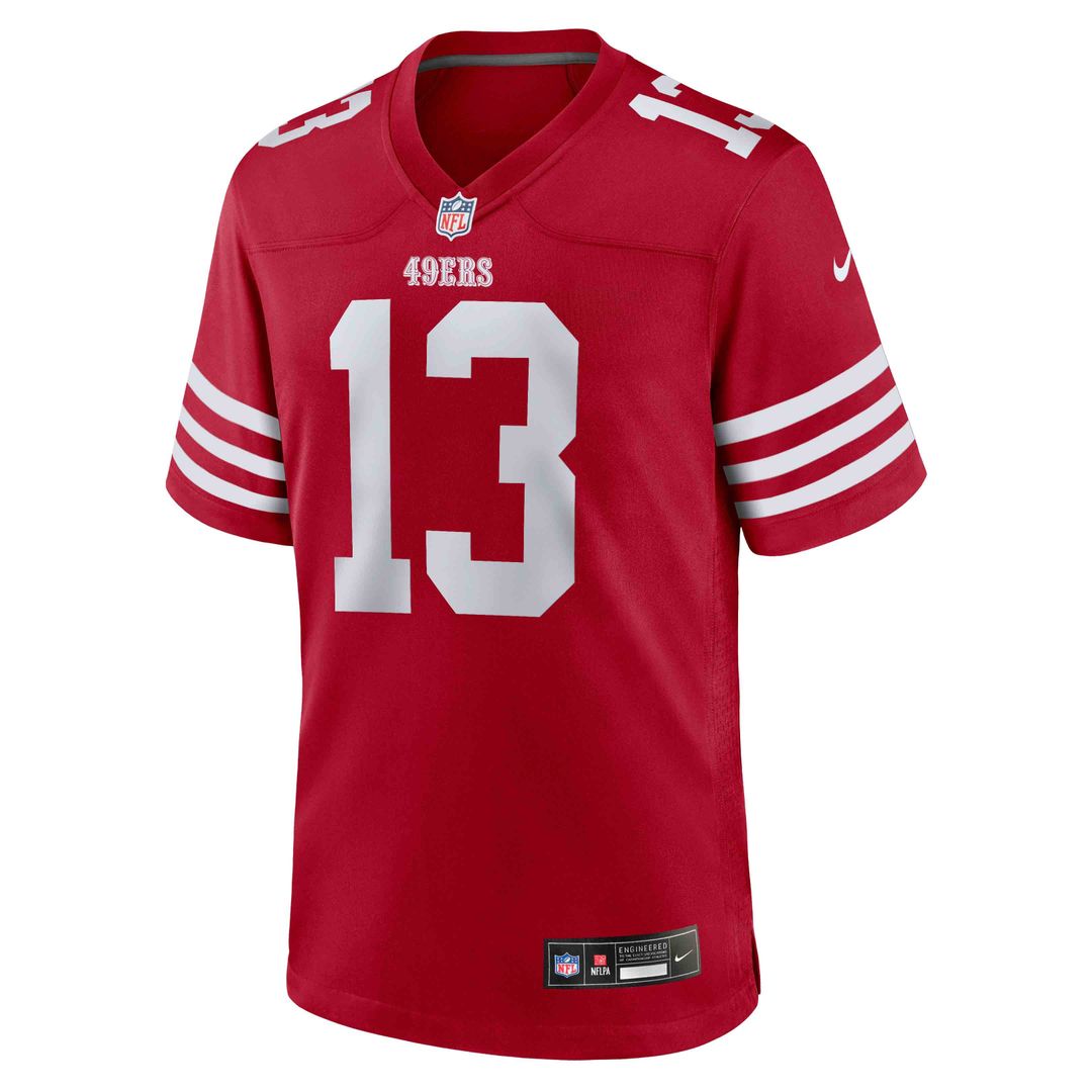 San Francisco 49ers Brock Purdy Scarlet Game Player Jersey | NFL Football Jersey