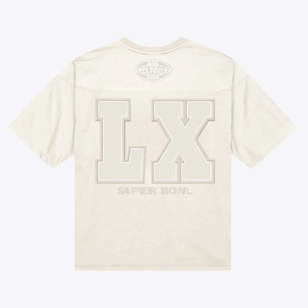 Bad Bunny x Super Tazón Cream Bad Bunny Legacy Jersey | NFL Football Jersey
