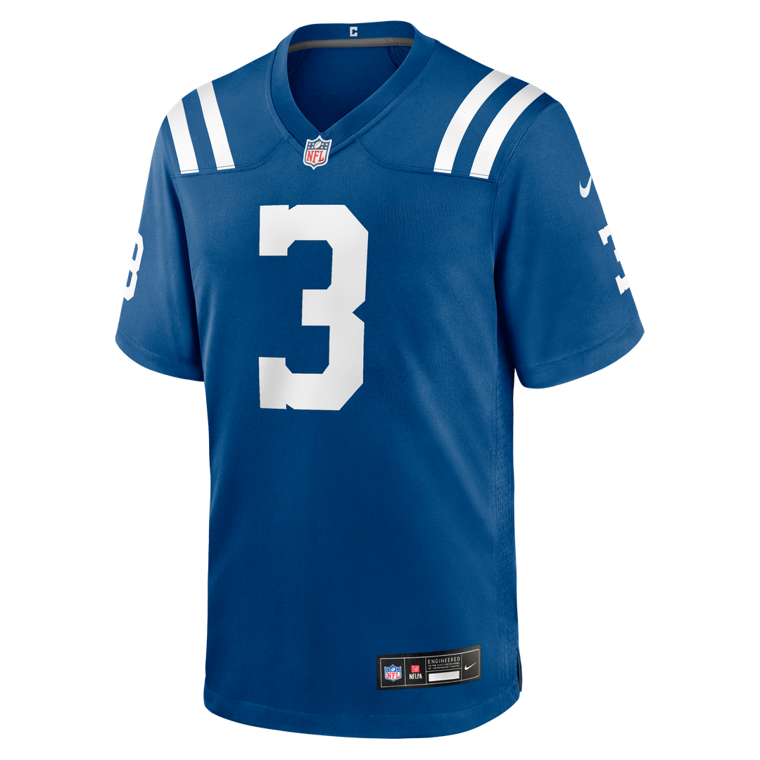 Indianapolis Colts Spencer Shrader Royal Team Game Jersey | NFL Football Jersey