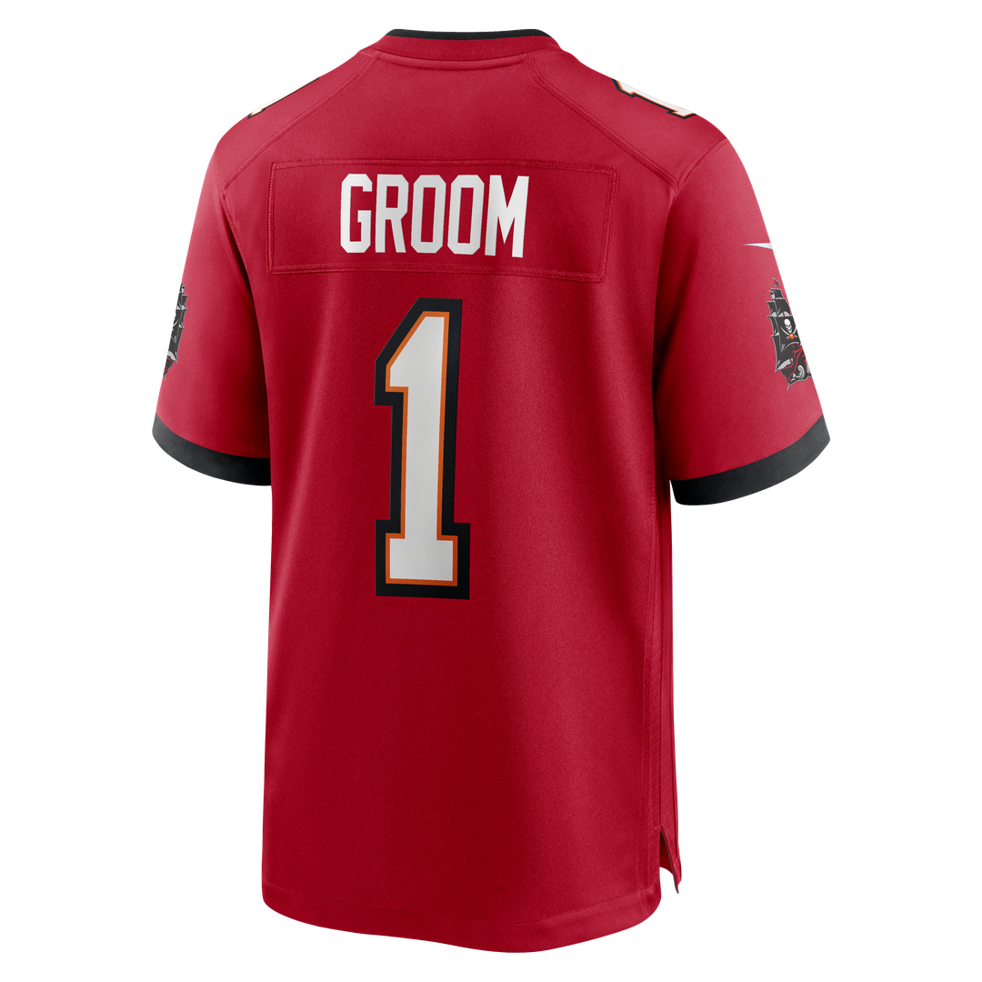 Tampa Bay Buccaneers Number 1 Groom Red Game Jersey | NFL Football Jersey