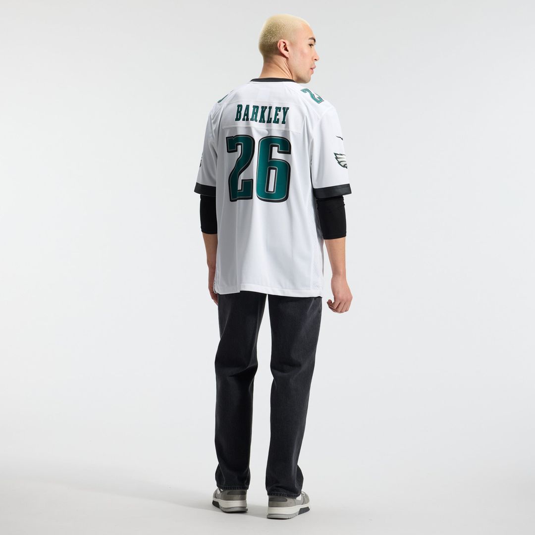 Philadelphia Eagles Saquon Barkley White Game Jersey | NFL Football Jersey