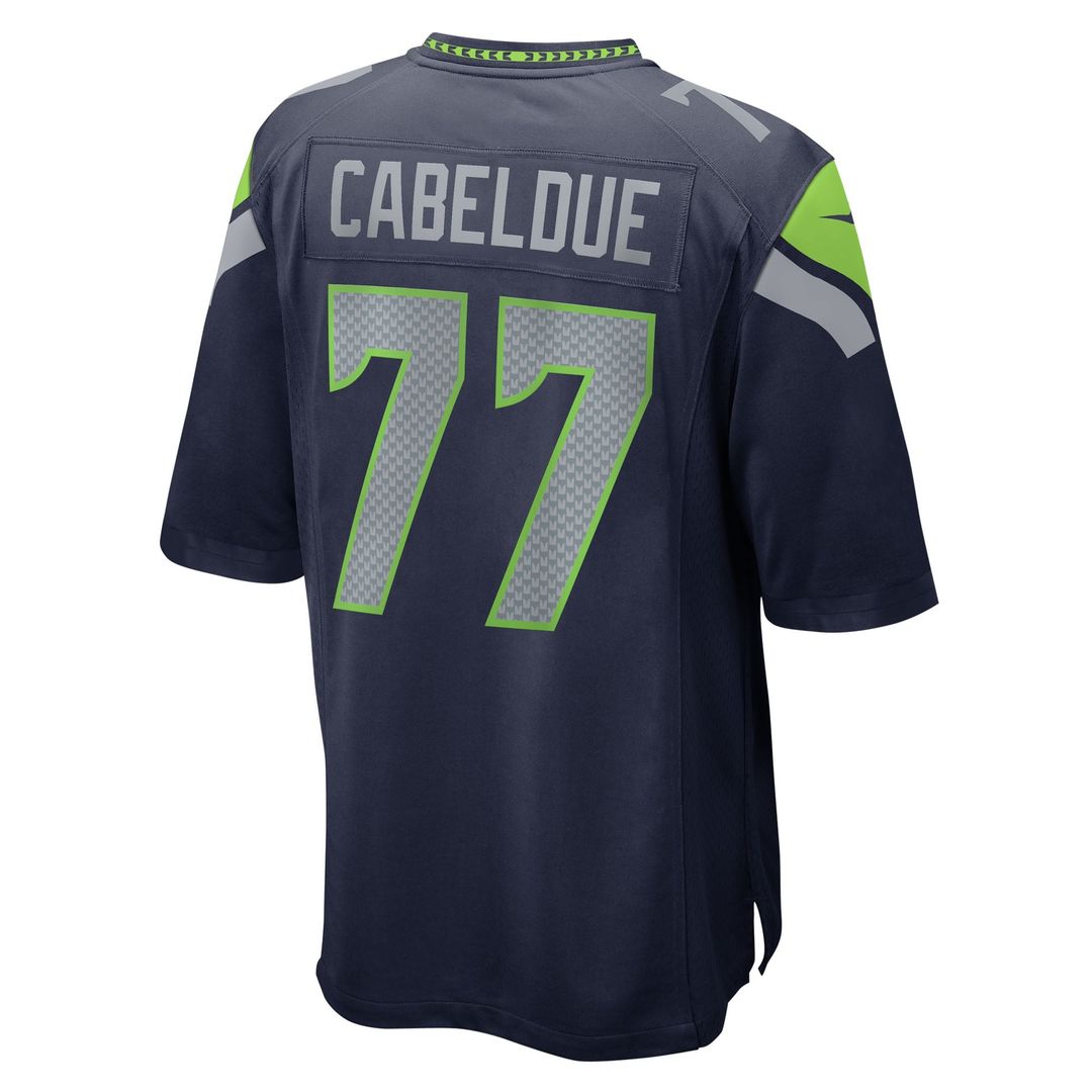 Seattle Seahawks Bryce Cabeldue College Navy Team Game Jersey | NFL Football Jersey