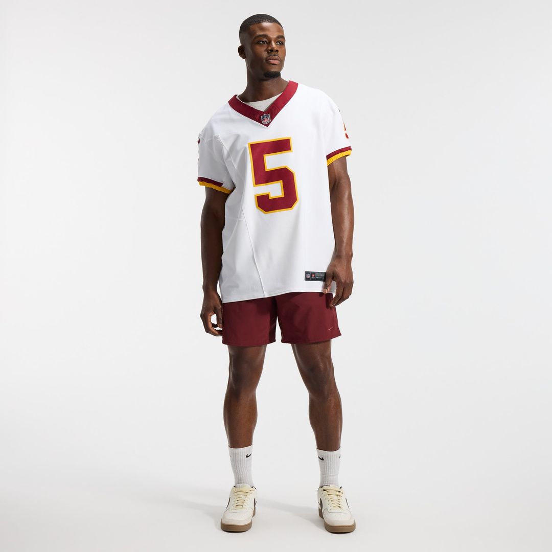 Washington Commanders Jayden Daniels White Alternate 2 Super Bowl Era Vapor F.U.S.E. Elite Jersey | NFL Football Jersey
