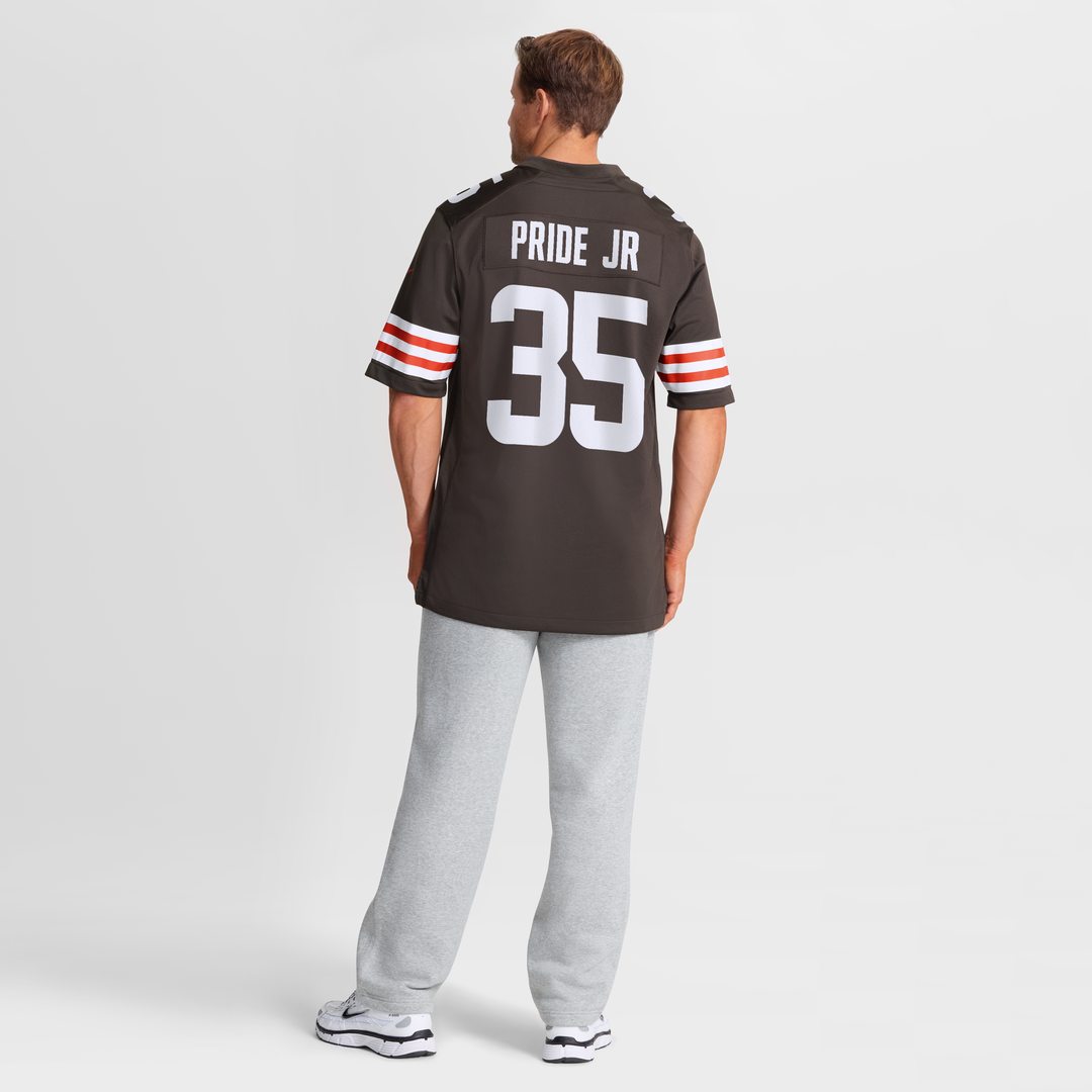 Cleveland Browns Toriano Pride Jr. Brown Team Game Jersey | NFL Football Jersey