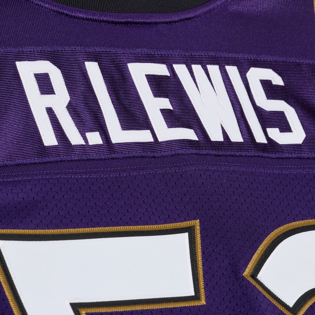 Baltimore Ravens Ray Lewis Purple 1996 Authentic Throwback Jersey | NFL Football Jersey