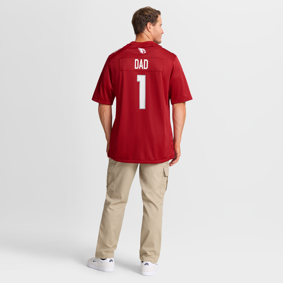 Arizona Cardinals Number 1 Dad Cardinal Game Jersey | NFL Football Jersey
