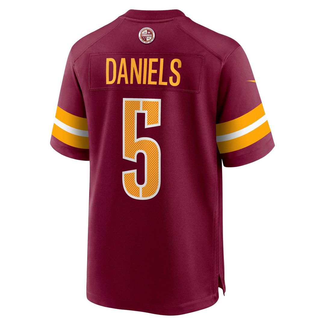 Washington Commanders Jayden Daniels Burgundy Player Game Jersey | NFL Football Jersey