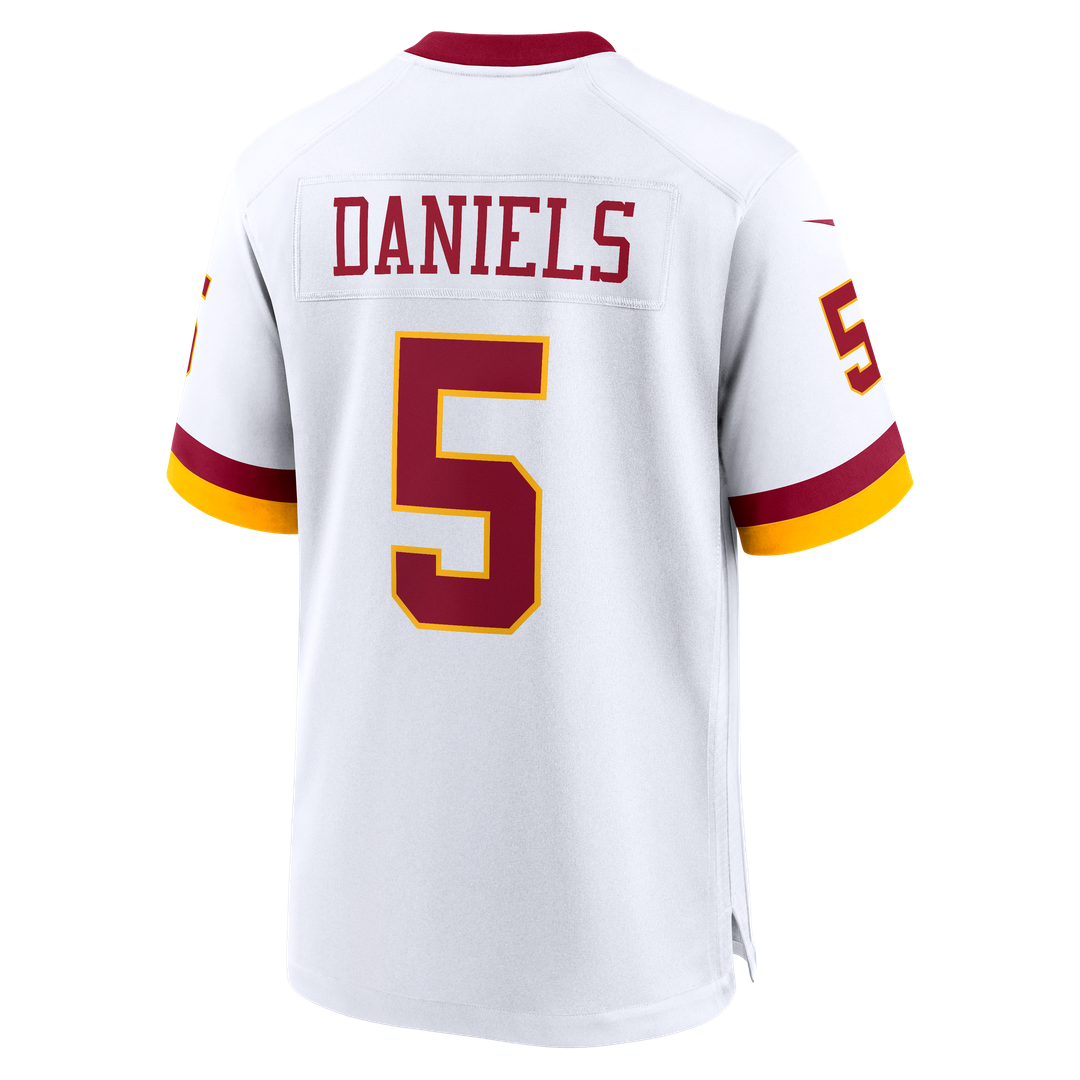 Hail Raiser Men's Washington Commanders Jayden Daniels Black Alternate Game Jersey | NFL Football Jersey