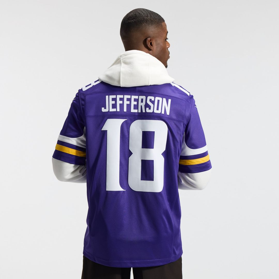 Minnesota Vikings Justin Jefferson White Alternate Vapor F.U.S.E. Stitched Limited Jersey | NFL Football Jersey