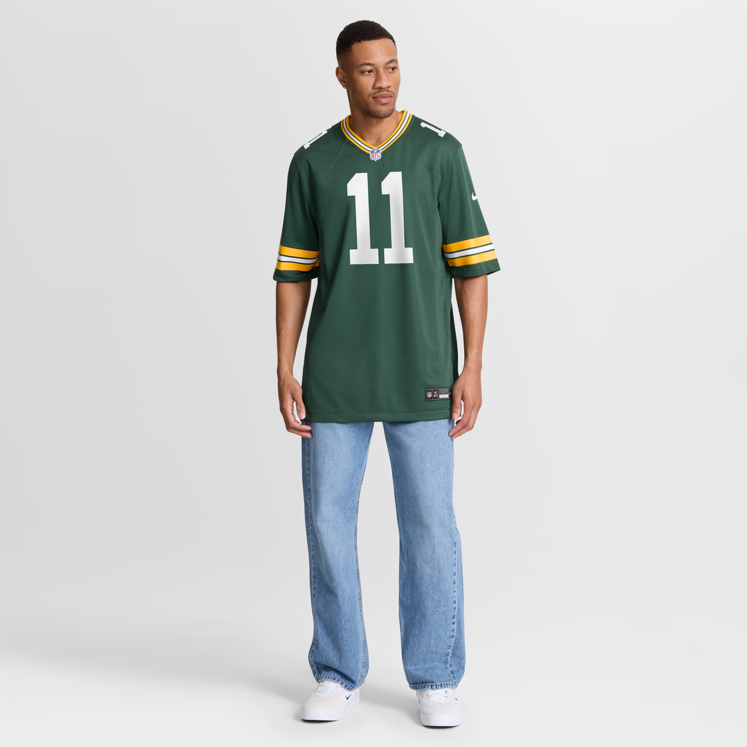 Green Bay Packers Jayden Reed Green Game Jersey | NFL Football Jersey
