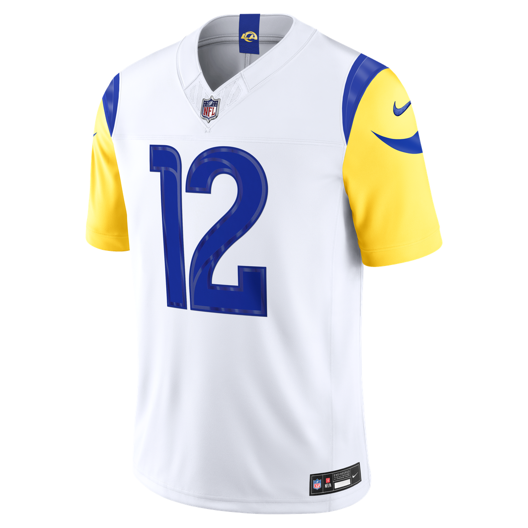 Los Angeles Rams Puka Nacua White Vapor F.U.S.E. Stitched Limited Jersey | NFL Football Jersey