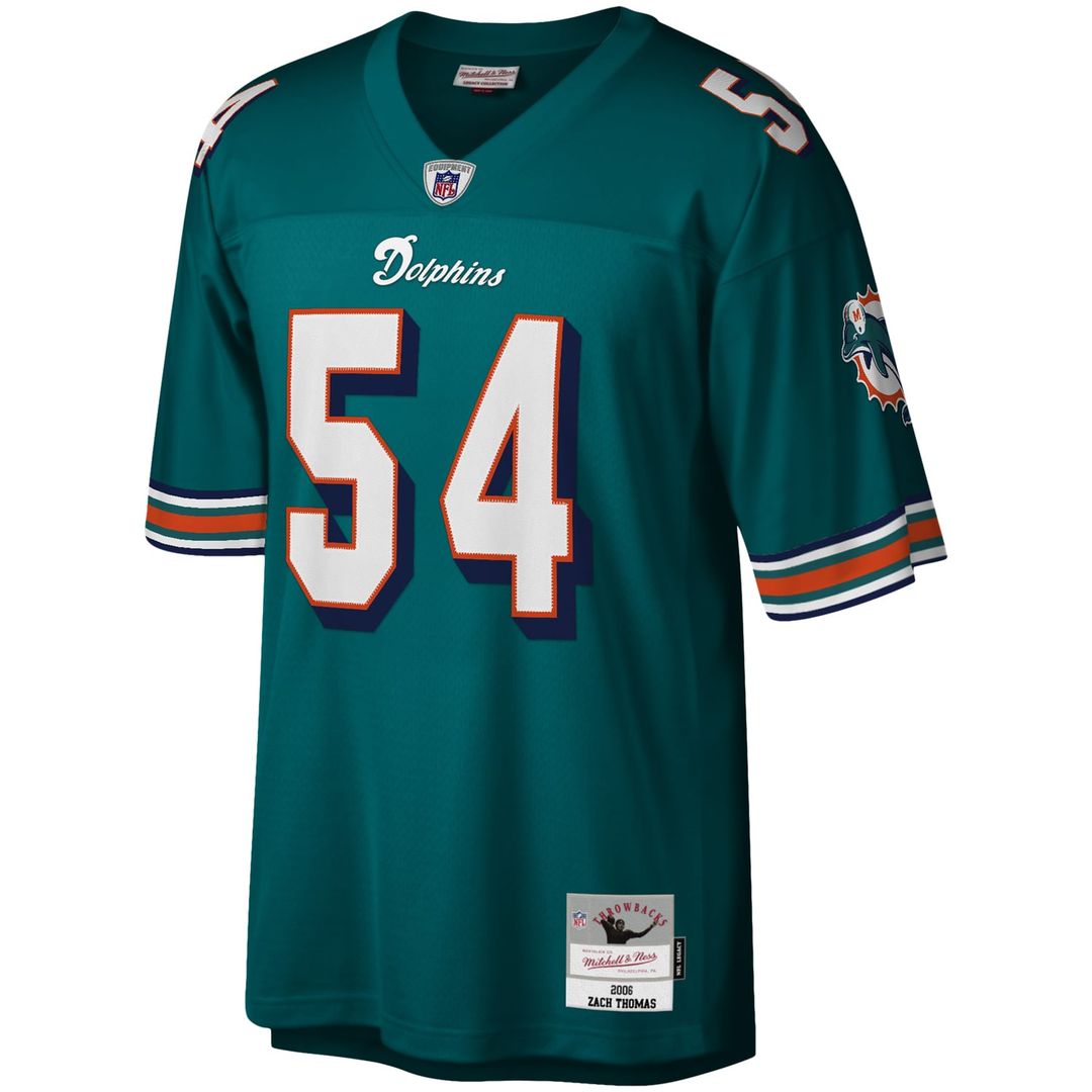 Miami Dolphins Zach Thomas Aqua Legacy Replica Jersey | NFL Football Jersey