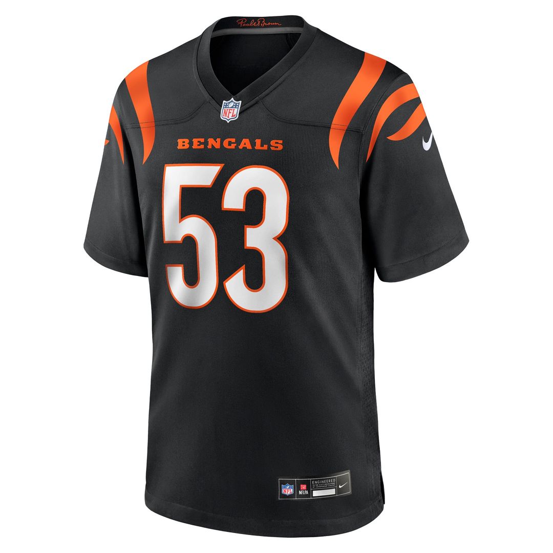 Cincinnati Bengals Boye Mafe Black Team Game Jersey | NFL Football Jersey