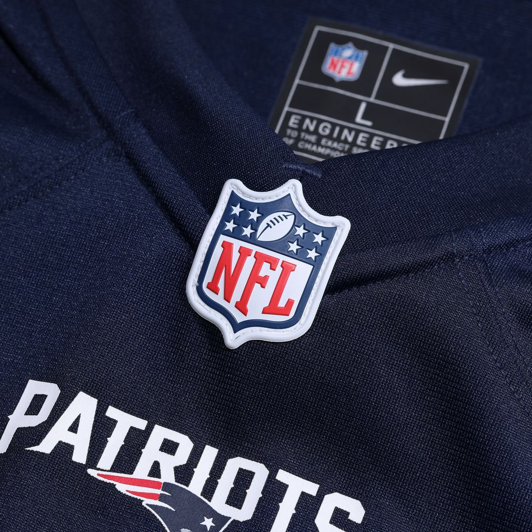New England Patriots Marcus Bryant Navy Team Game Jersey | NFL Football Jersey