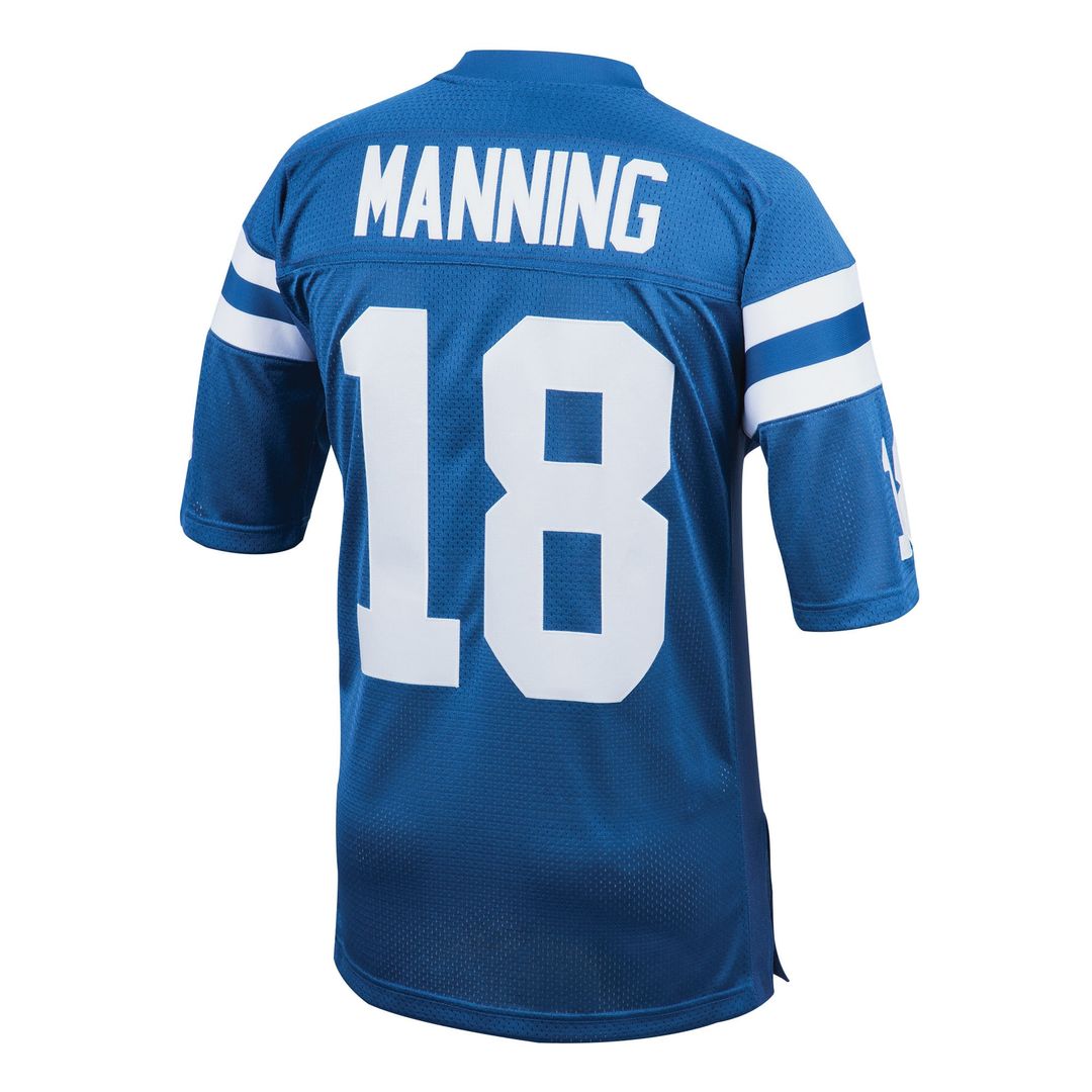 Indianapolis Colts 1998 Peyton Manning Royal Authentic Throwback Retired Player Jersey | NFL Football Jersey