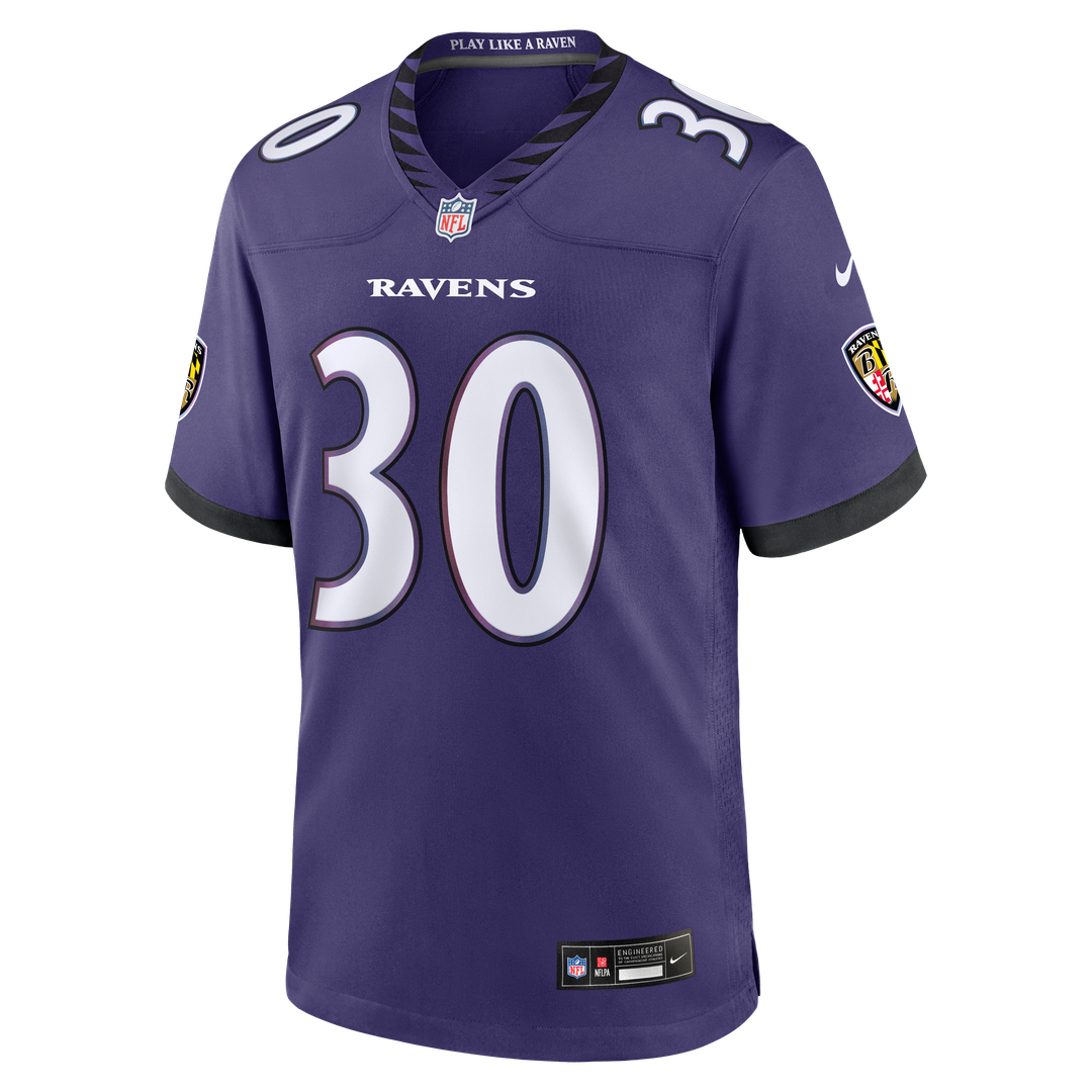 Baltimore Ravens Ryan Eckley Purple Team Game Jersey | NFL Football Jersey