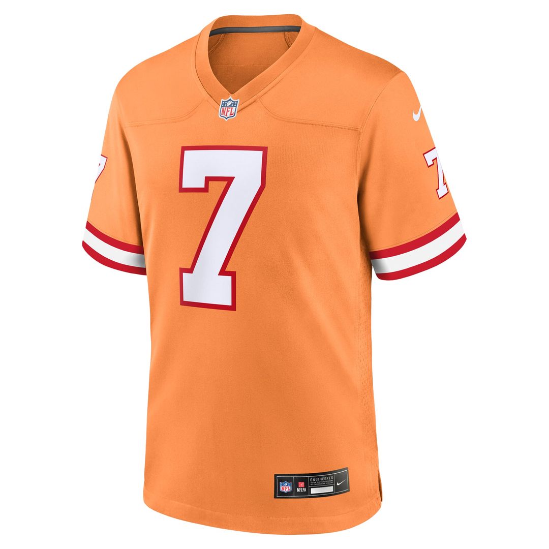 Tampa Bay Buccaneers Bucky Irving Orange Alternate Game Jersey | NFL Football Jersey