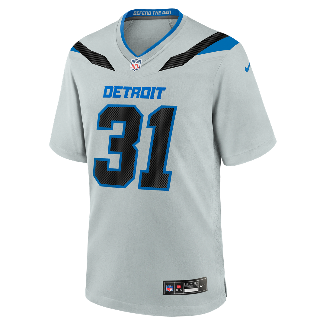 Detroit Lions Kerby Joseph Silver 2026 Rivalries Collection Game Jersey | NFL Football Jersey