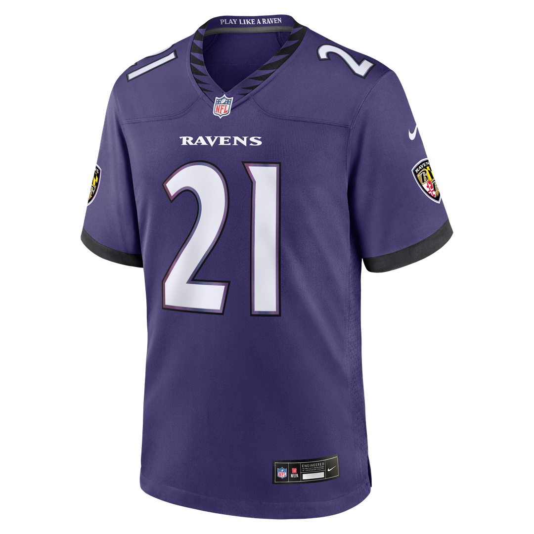 Baltimore Ravens Jaylinn Hawkins Purple Team Game Jersey | NFL Football Jersey