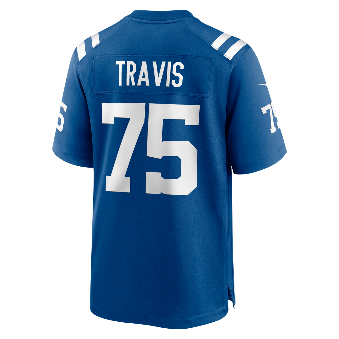 Indianapolis Colts Jalen Travis Royal Team Game Jersey | NFL Football Jersey