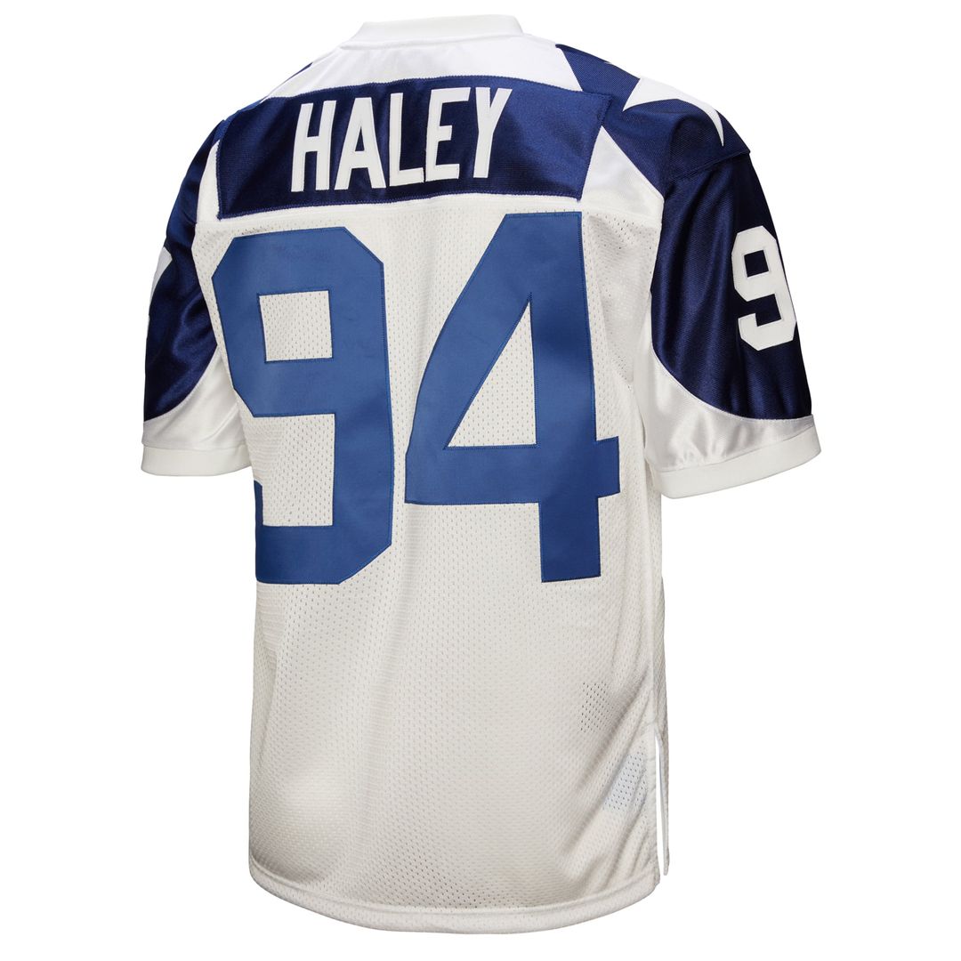 Dallas Cowboys 1994 Charles Haley White Authentic Throwback Retired Player Jersey | NFL Football Jersey