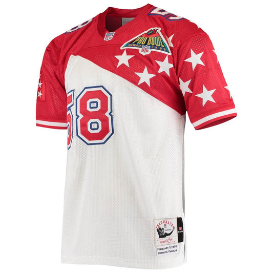 AFC Derrick Thomas White/Red 1995 Pro Bowl Authentic Jersey | NFL Football Jersey