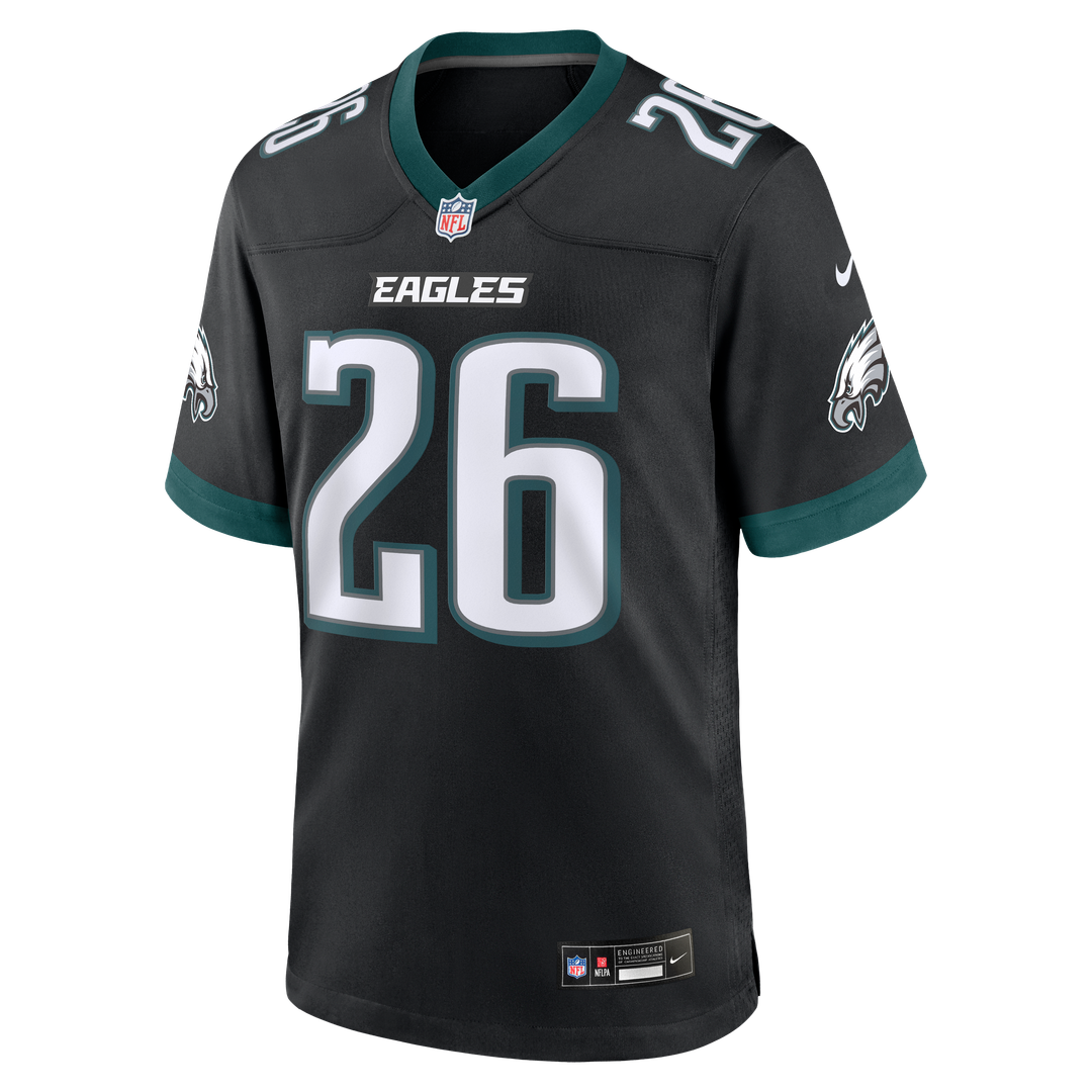 Philadelphia Eagles Saquon Barkley Black Alternate Game Jersey | NFL Football Jersey