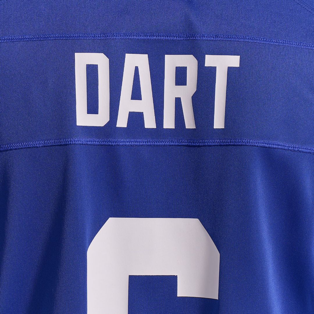 New York Giants Jaxson Dart Red Alternate Century Red Game Jersey | NFL Football Jersey
