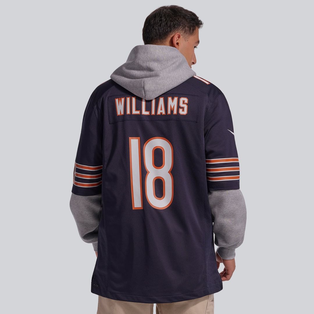 Chicago Bears Caleb Williams White First Round Pick Player Game Jersey | NFL Football Jersey