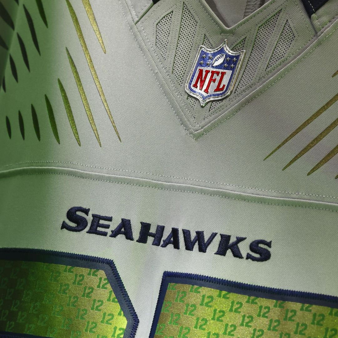 Seattle Seahawks Jaxon Smith-Njigba Gray Rivalries Collection Stitched Limited Jersey | NFL Football Jersey