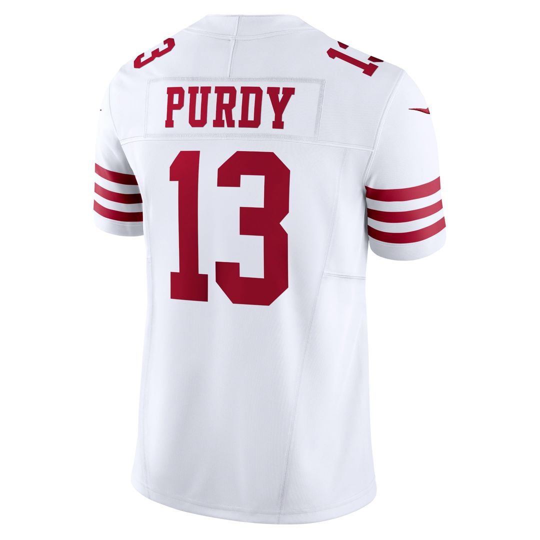 San Francisco 49ers Brock Purdy White Vapor F.U.S.E. Limited Jersey | NFL Football Jersey