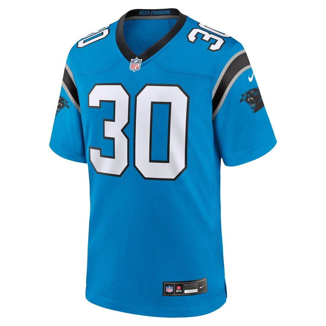 Carolina Panthers Chuba Hubbard Blue Alternate Game Jersey | NFL Football Jersey