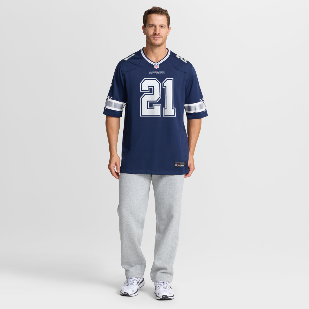 Dallas Cowboys Deion Sanders Navy Team Retired Player Game Jersey | NFL Football Jersey