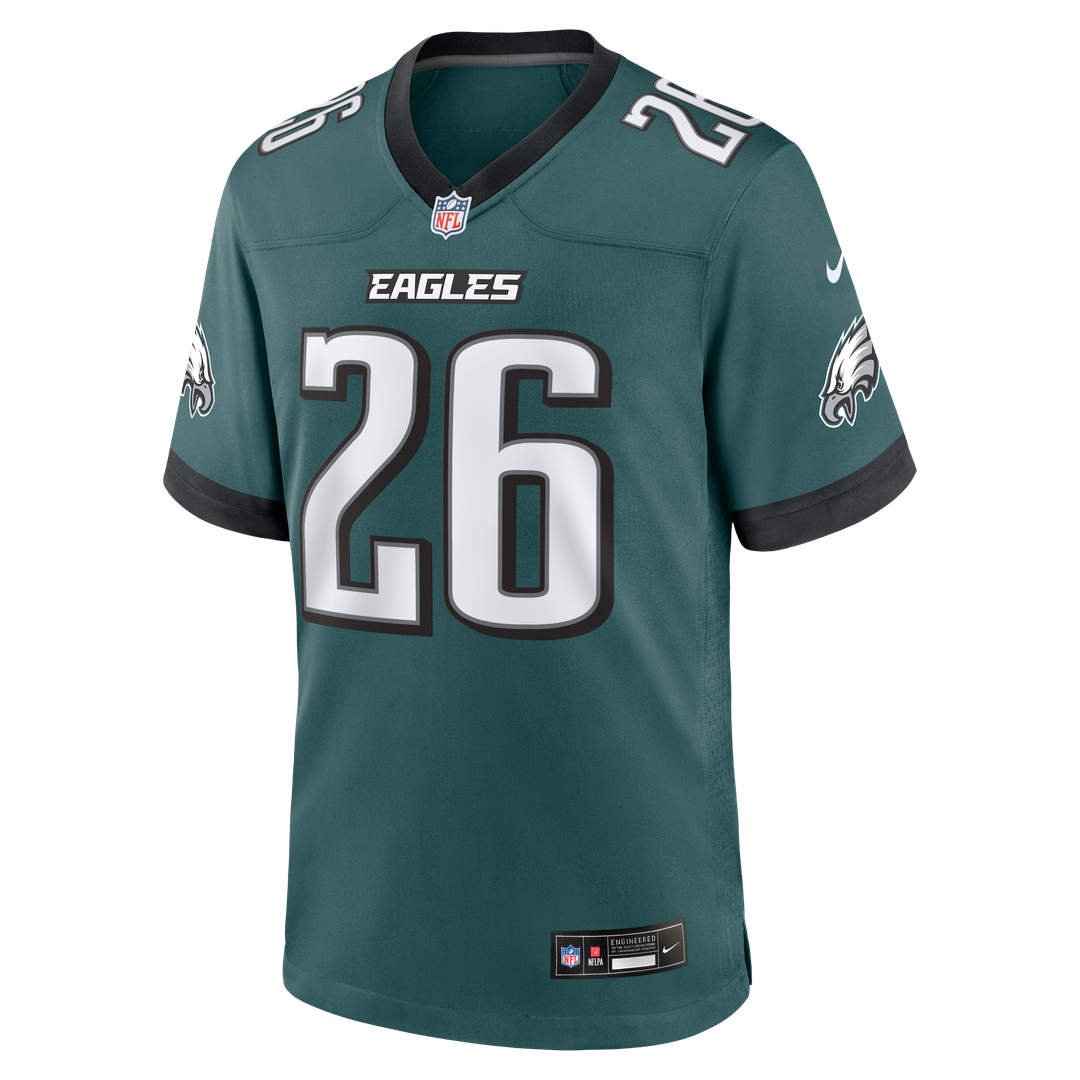 Philadelphia Eagles Saquon Barkley Black Alternate Game Jersey | NFL Football Jersey