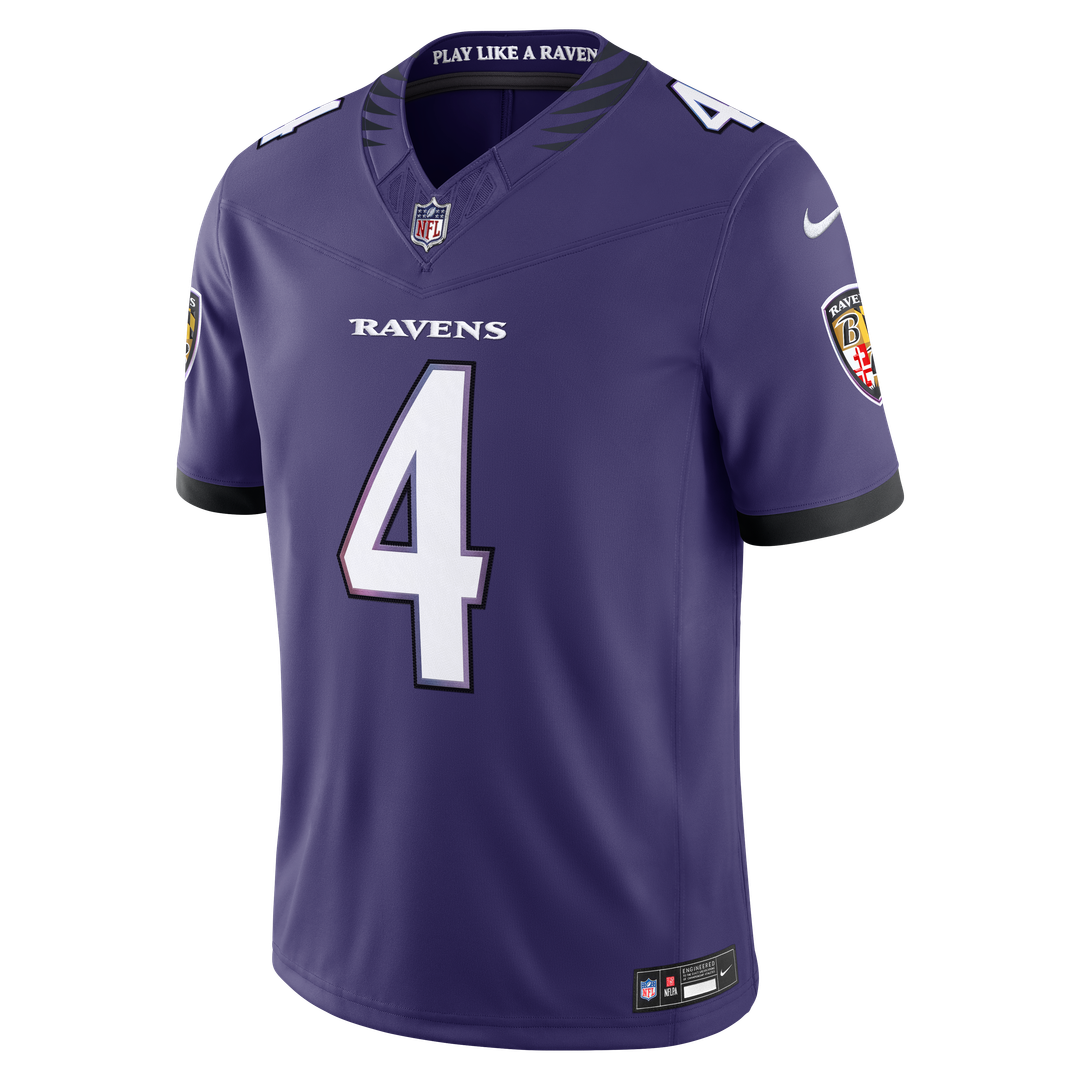 Baltimore Ravens Zay Flowers Black Alternate Alternate Vapor F.U.S.E. Stitched Limited Jersey | NFL Football Jersey