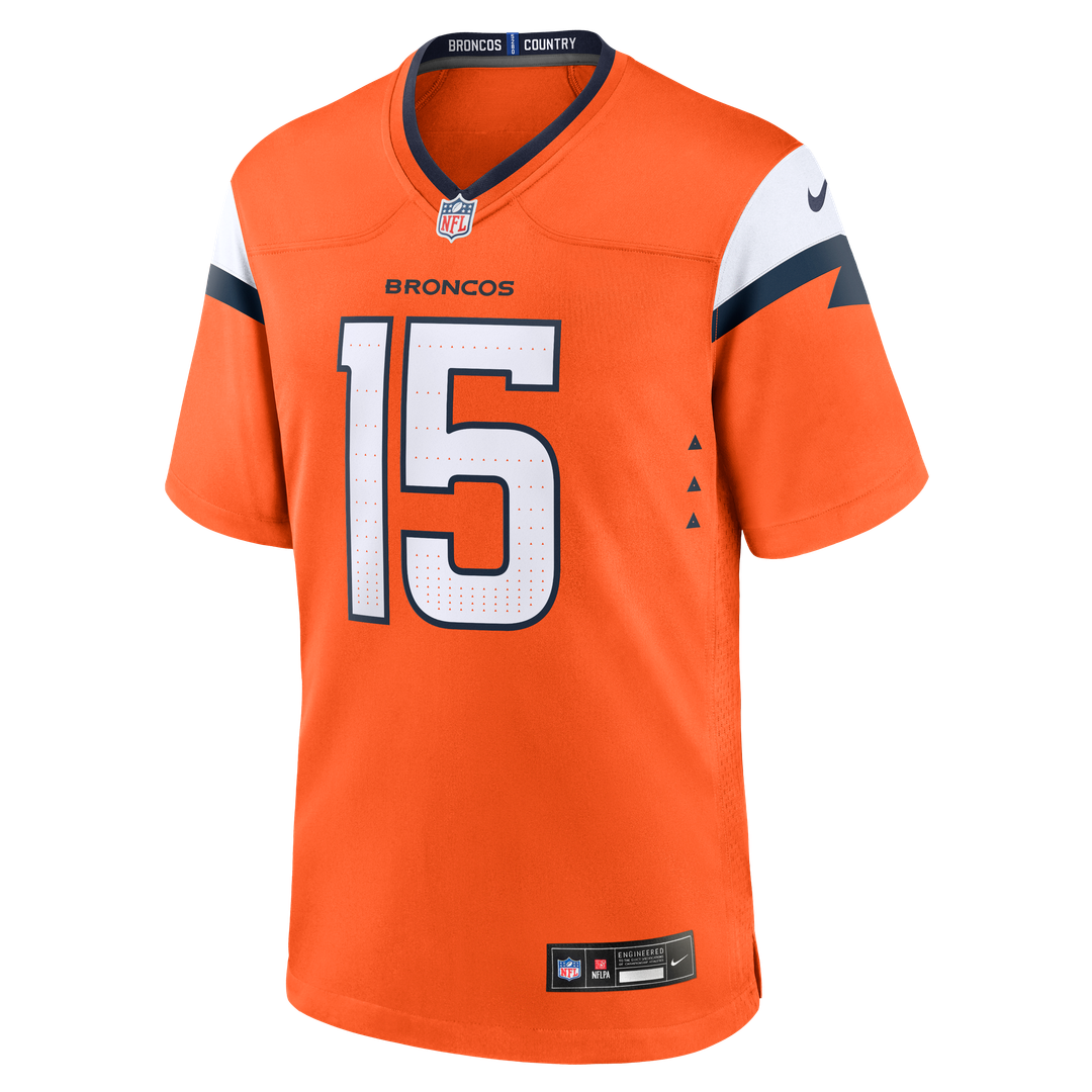 Denver Broncos Nik Bonitto Orange Team Game Jersey | NFL Football Jersey