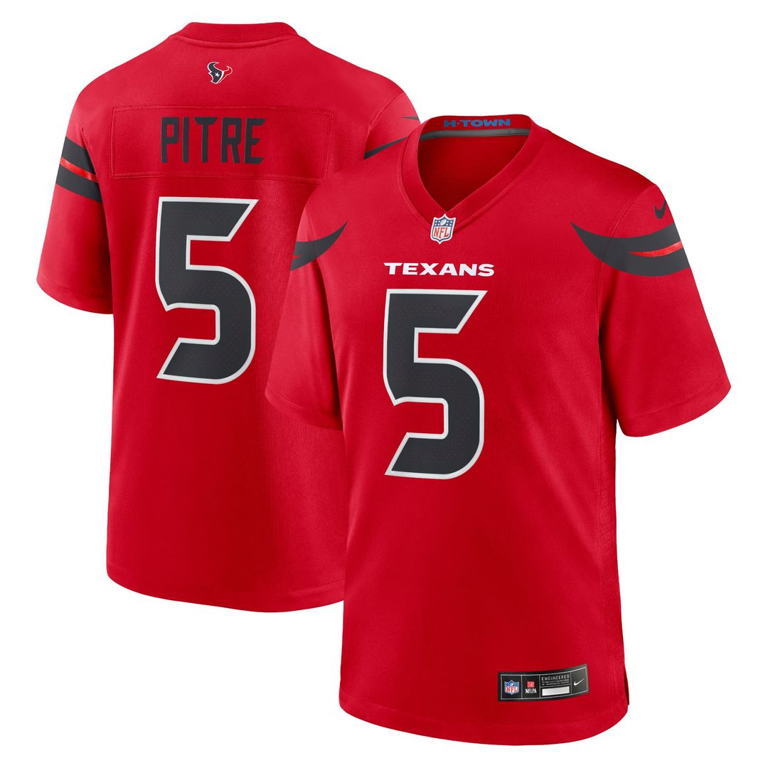Houston Texans Jalen Pitre Red Alternate Game Jersey | NFL Football Jersey