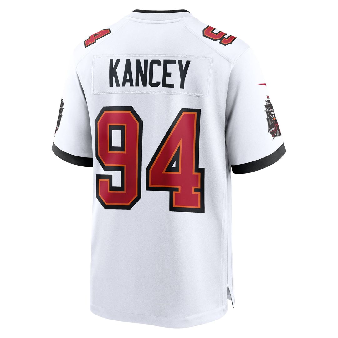 Tampa Bay Buccaneers Calijah Kancey White Game Jersey | NFL Football Jersey