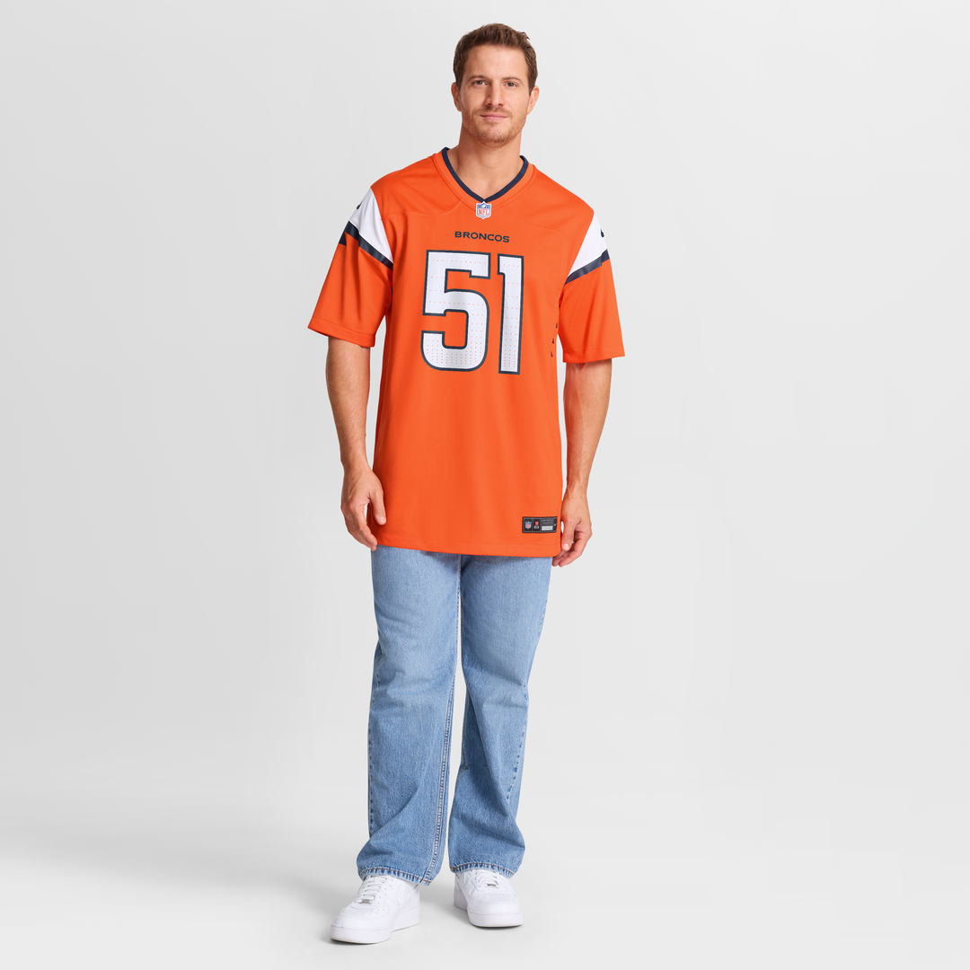 Denver Broncos Que Robinson Orange Team Game Jersey | NFL Football Jersey