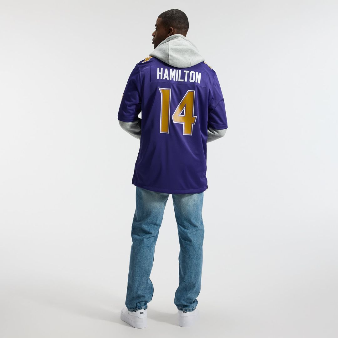 Baltimore Ravens Kyle Hamilton Purple Alternate Game Jersey | NFL Football Jersey